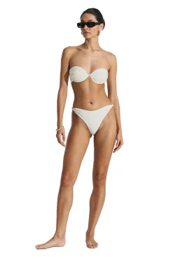 Seaquelle Twisted Bikini Bottom Badetøy Off-White
