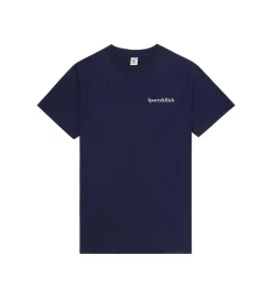 Sporty & Rich Health is Wealth T-Shirt T-shirt Navy