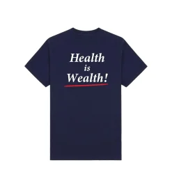 Sporty & Rich Health is Wealth T-Shirt T-shirt Navy