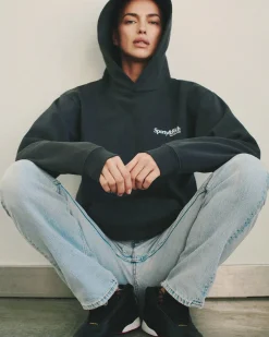 Sporty & Rich HWCNY Hoodie Hettegenser Vasket Sort