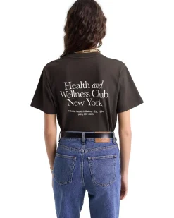 Sporty & Rich HWCNY T-Shirt T-shirt Vasket Sort