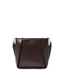 Stella McCartney Logo Crossbody Bag Brushed Veske Mørkebrun