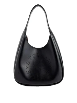Stella McCartney Small Hobo Tote Alter Mat Veske Sort