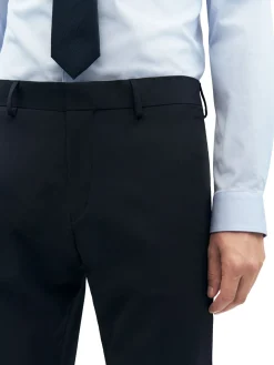 Tiger of Sweden Tenses Travel Suit Straight Pants Dressbukse Navy