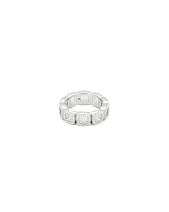 Tom Wood Cushion Band Open Zirconia Ring Sølv