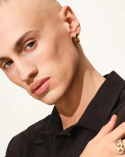 Tom Wood Dean Hoops Gold Øredobber Gull