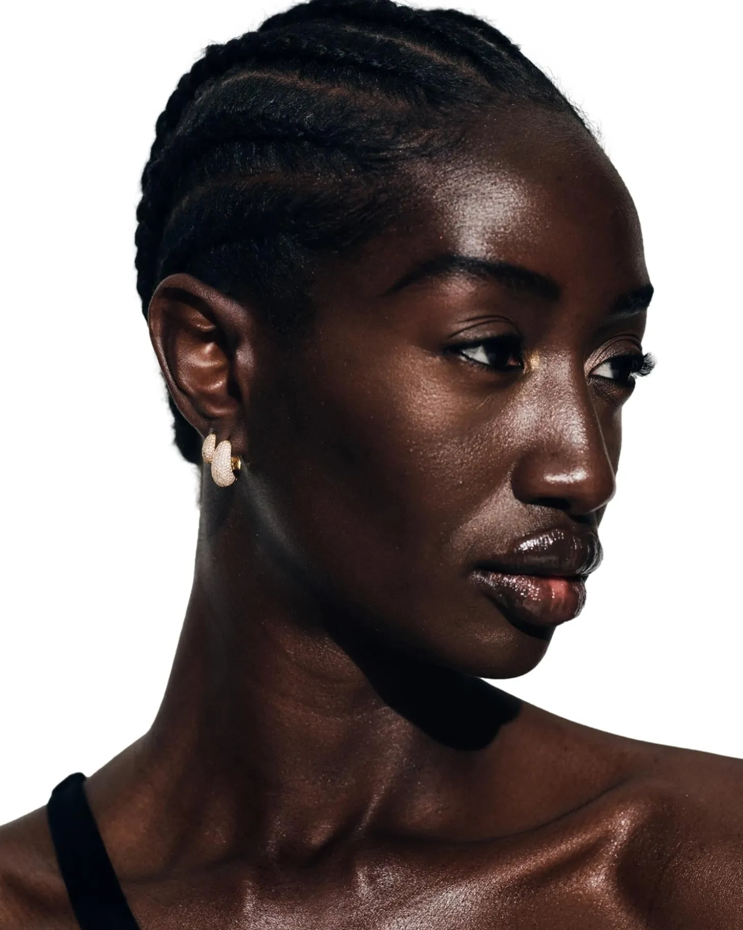 Tom Wood Ice Huggie Pave Gold Øredobber Gull