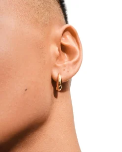 Tom Wood Liz Hoop Gold Øredobber Gull