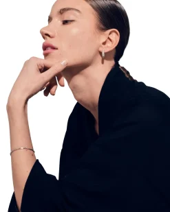 Tom Wood Liz Hoop Pave Øredobber Sølv