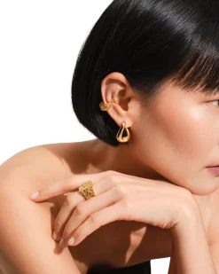 Tom Wood Twist Hoops Øredobber Gull