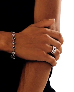 TwoJeys Blue Enameled Stars Bracelet Armbånd Sølv / Blå