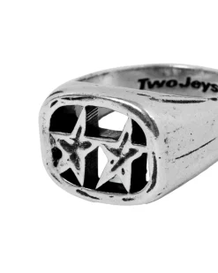 TwoJeys Framed Ring Ring Sølv