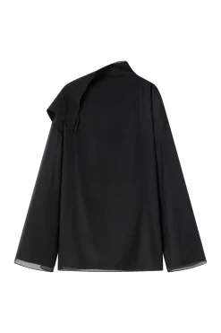 Viktoria Chan Cedar oversized blouse Skjorte Blank Sort